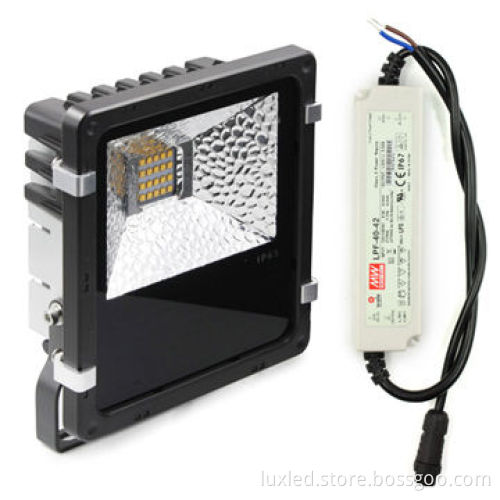 30W LED flood light with Meanwell driver and Cree/Bridgelux led
